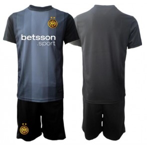 Inter Milan Portiere Prima Maglia Bambino 2025-26 Manica Corta (+ Pantaloni corti)